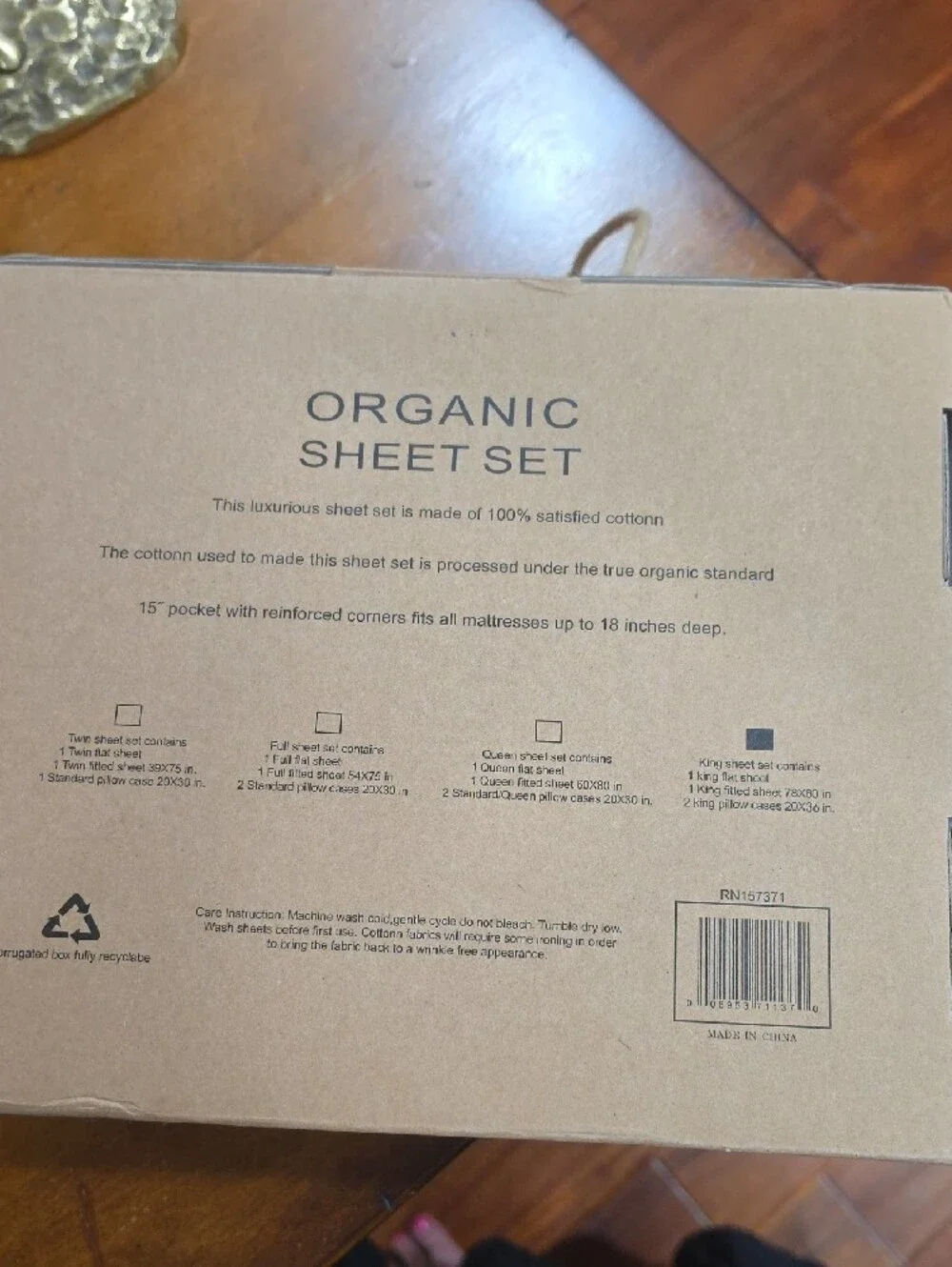 Navy Floral Organic Sheet Set